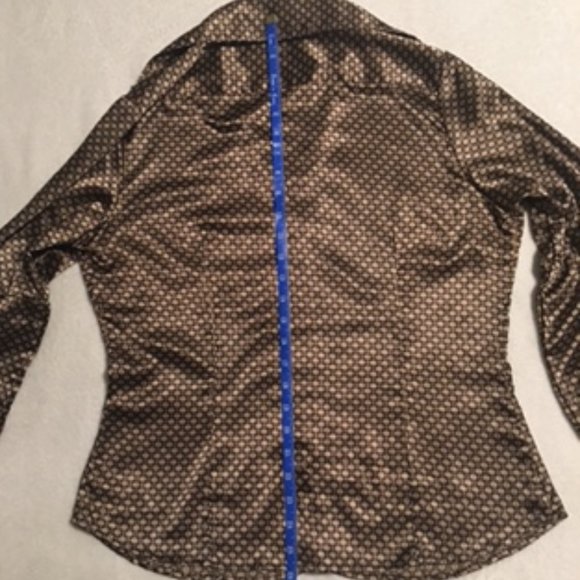 Willi Smith Vintage Button Down Blouse, sz L - Picture 7 of 7